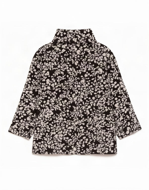 Bluză pentru femei Luisella Mariani cu mâneci 3/4 UK 14 Medium Black Floral