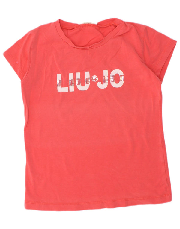 Liu Jo piger grafisk t-shirt top 5-6 år rød