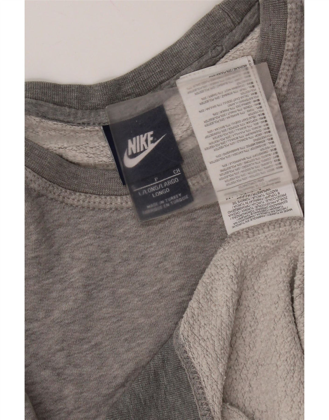 Nike Sweat-shirt pour homme en coton moucheté Gris Taille S