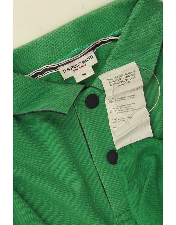 U.S. Polo Assn. Mens Graphic Shirt Medium Green Cotton