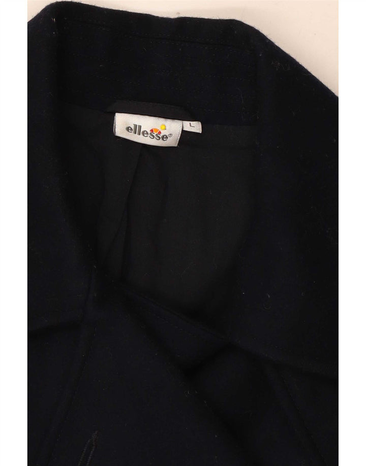Женское бушлат Ellesse UK 14, темно-синий, большой размер, шерсть