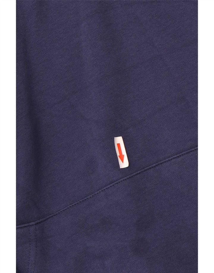 Nike Hombre Sudadera con capucha Jumper Medium Azul Marino Algodón