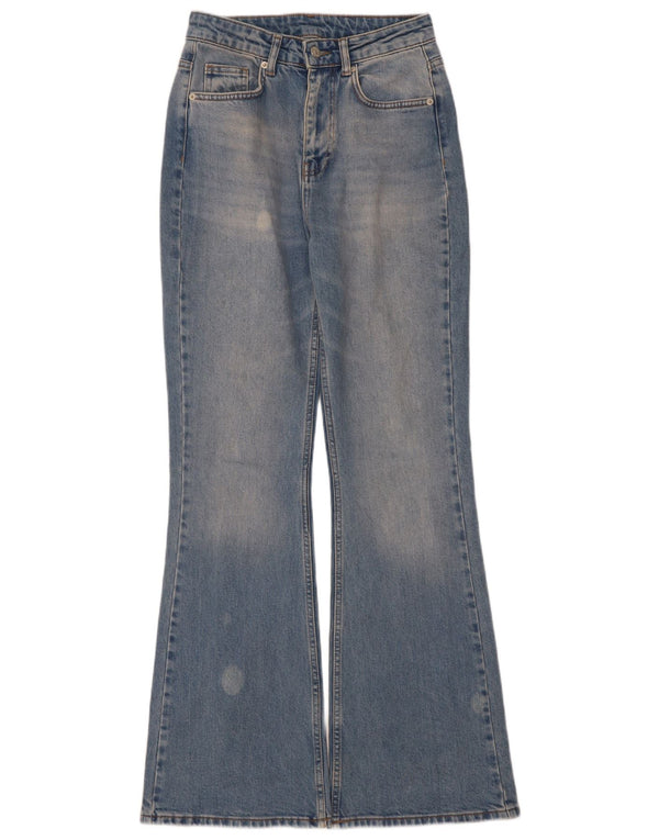 Vintage Damen Schlagjeans EU 36 Small W25 L32 Blaue Baumwolle