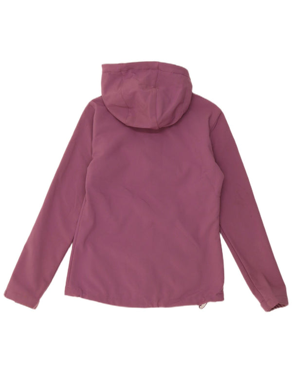 Mountain Warehouse Womens Hooded Windbreaker Jacket UK 8 Small Purple