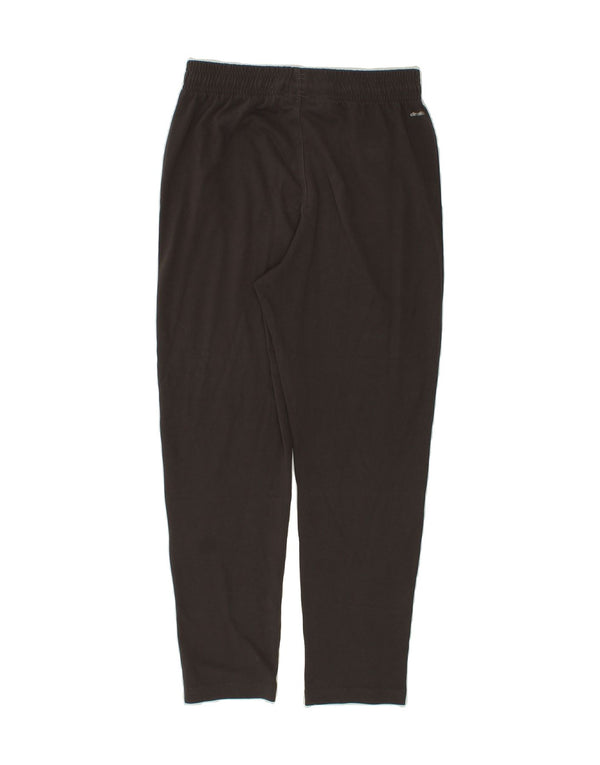 ADIDAS Boys Climalite Tracksuit Trousers 13-14 Years Grey Cotton