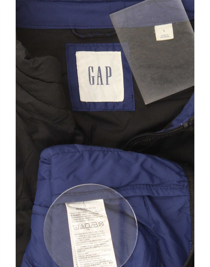 Gap Womens Padded Jacket UK 16 Large Black Nylon