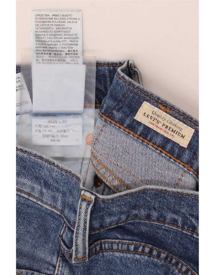 Levi's Mens Slim Jeans W29 L30 Azul Algodão