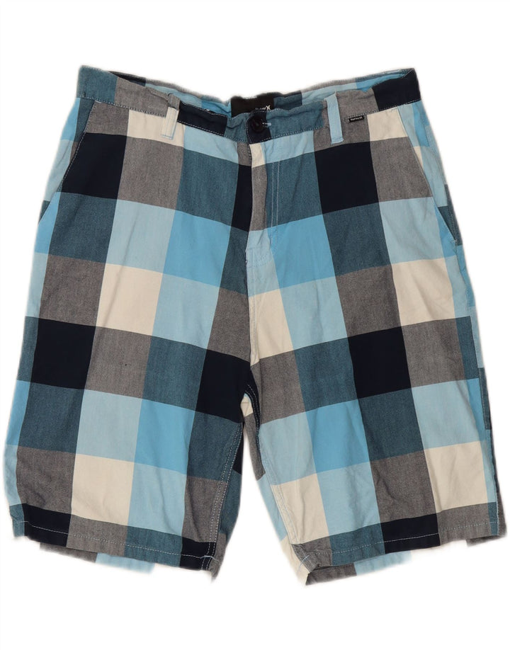 Hurley Mens Chino Shorts W34 Large Multicoloured Check