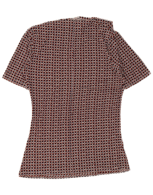 Bluză de weekend pentru femei Max Mara Top UK 12 Medium Red Geometric