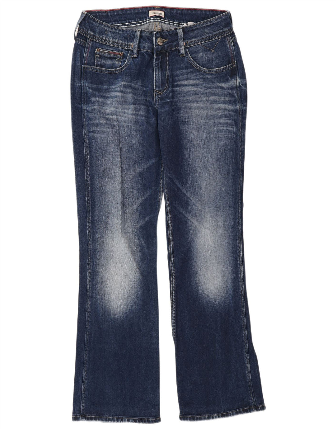 Tommy Hilfiger Womens Bootcut Jeans W28 L30 Blue Cotton