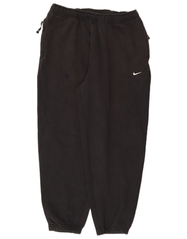 Nike Mens Tracksuit Trousers Joggers Large Black Cotton