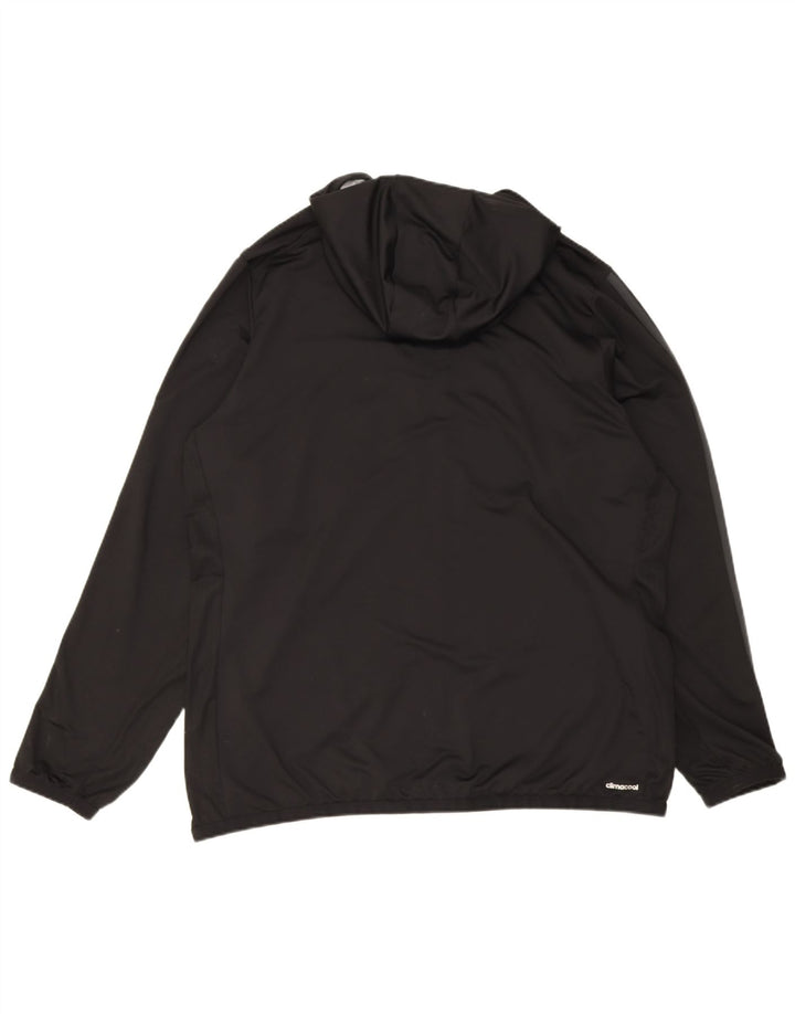 Jachetă de trening cu glugă Climacool pentru bărbați Adidas, mare, negru, poliester