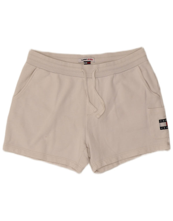 Tommy Hilfiger Damen Sportshorts UK 16 Large Weiße Baumwolle