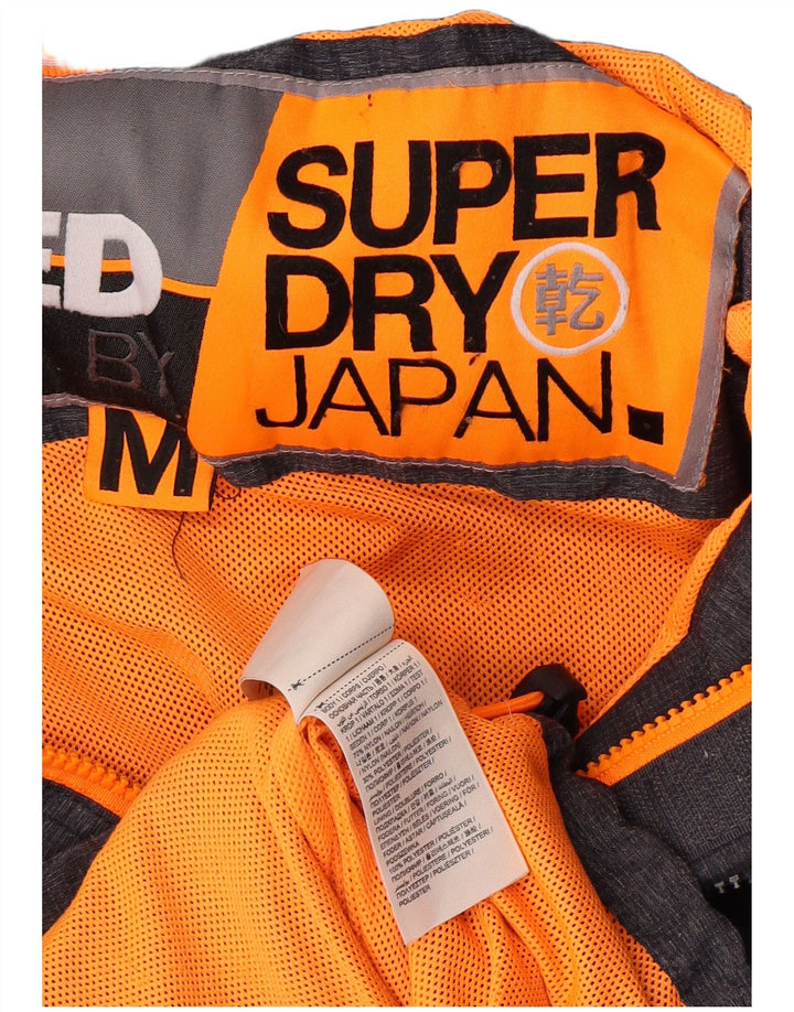 SUPERDRY Dame Windbreaker Jacket UK 14 Medium Blue Nylon