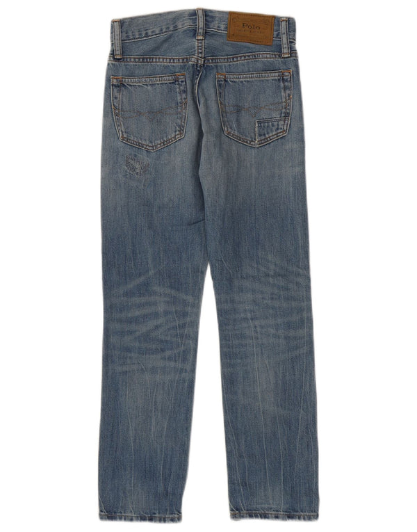 Polo Ralph Lauren Boys Distressed Straight Jeans 7-8 Years W24 L24 Blue