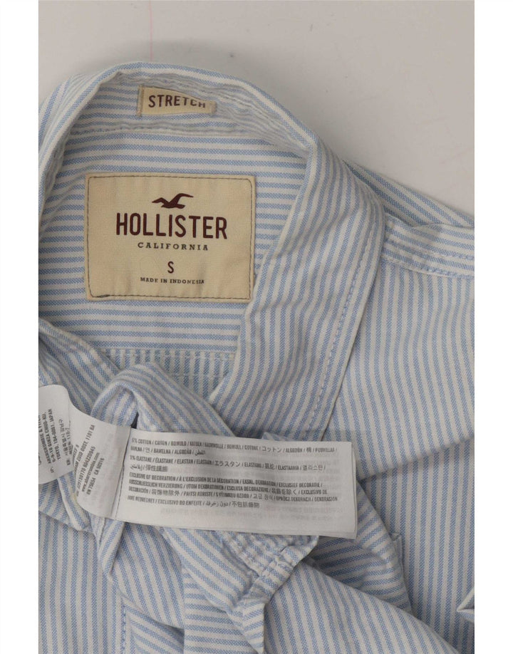 Hollister Mens Shirt Small Blue Pinstripe Cotton
