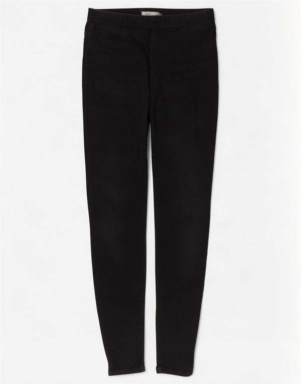 Marks & Spencer Damen Jegging-Jeans UK 12 Medium W30 L29 Schwarze Baumwolle