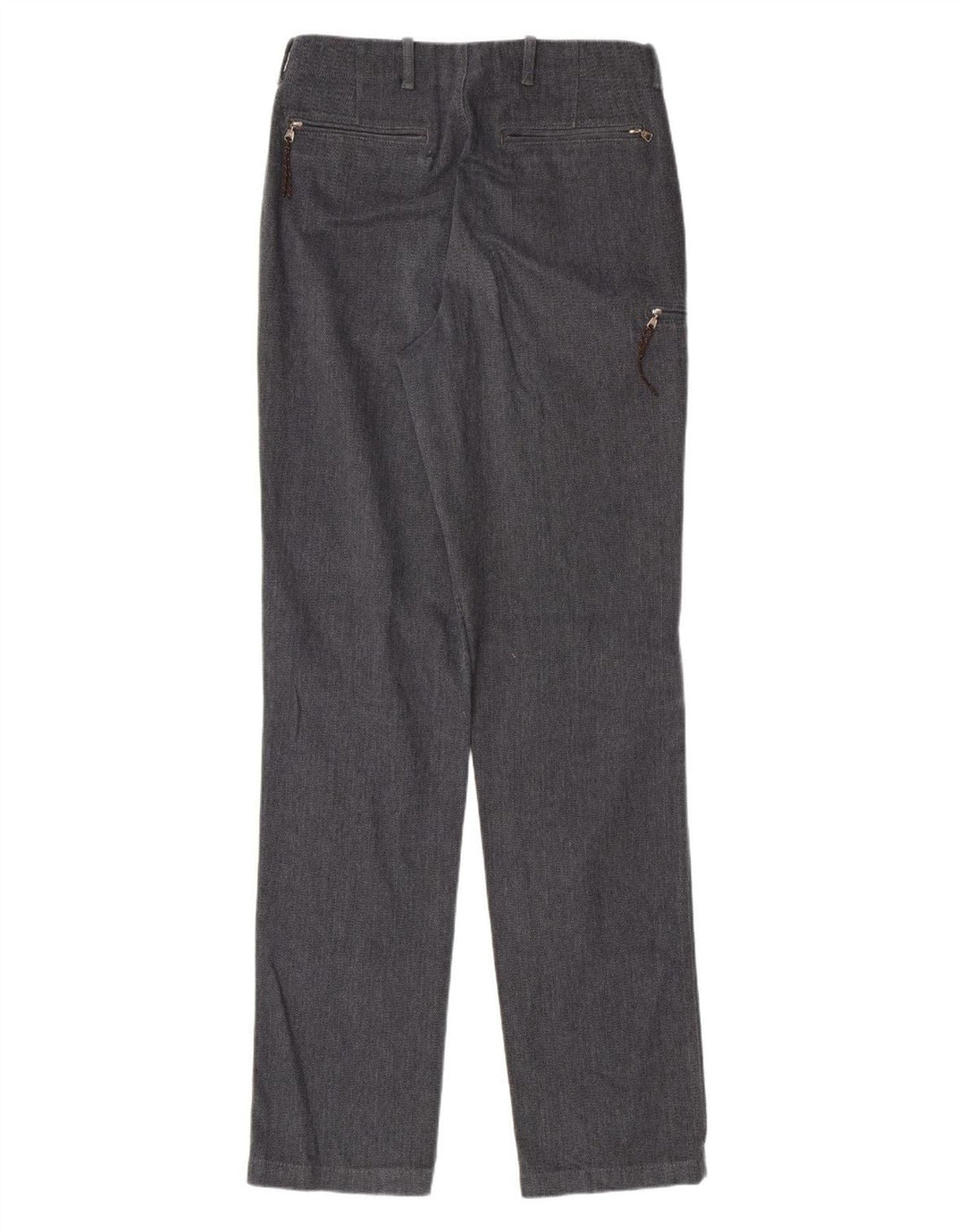 NAPAPIJRI Womens Slim Capri Trousers IT 44 Medium W30 L34 Grey Herringbone