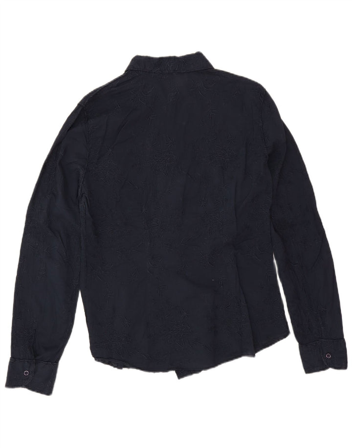 Marlboro Classics Dameskjorte EU 44 XL Navy Blue Floral