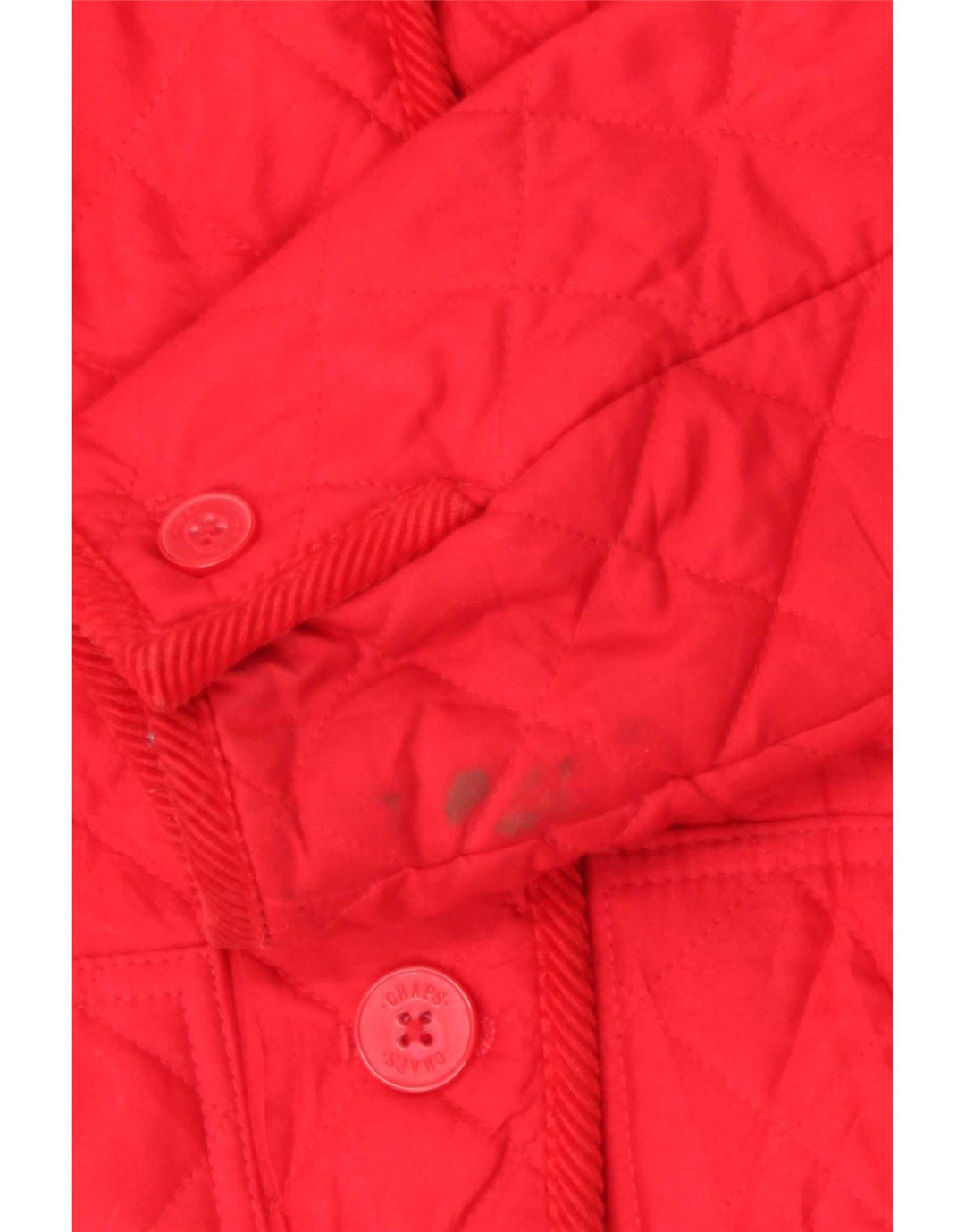 Jaqueta acolchoada feminina Chaps UK 10 poliéster vermelho pequeno