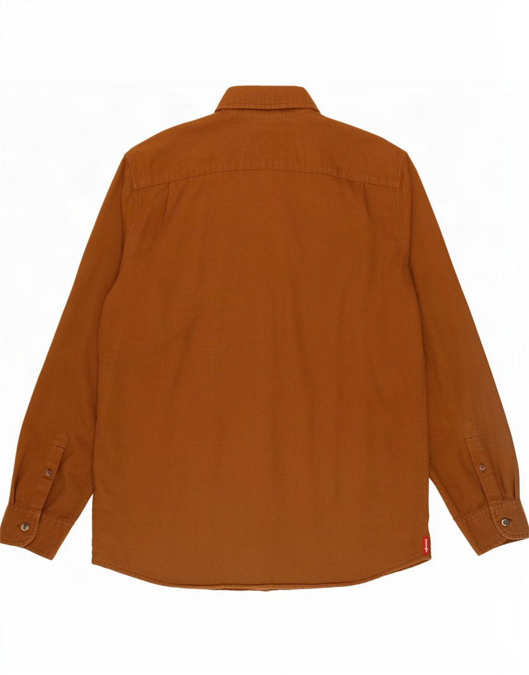 Camisa Wrangler Hombre Algodón Marrón Medio