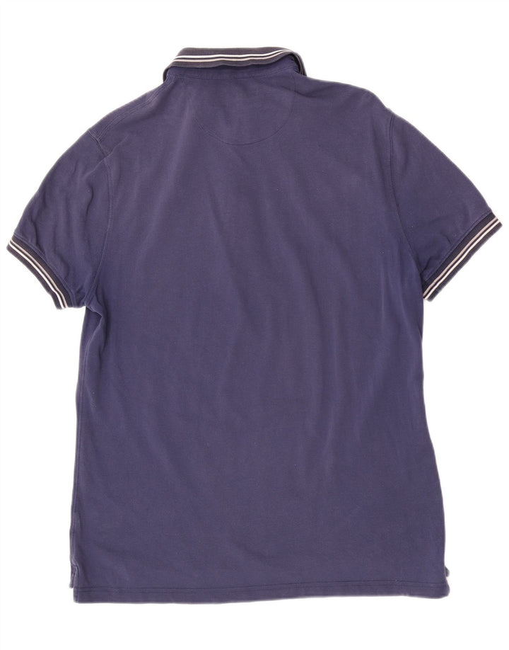 Polo da uomo a maniche corte, vestibilità regolare, Massimo Dutti, grande, blu navy
