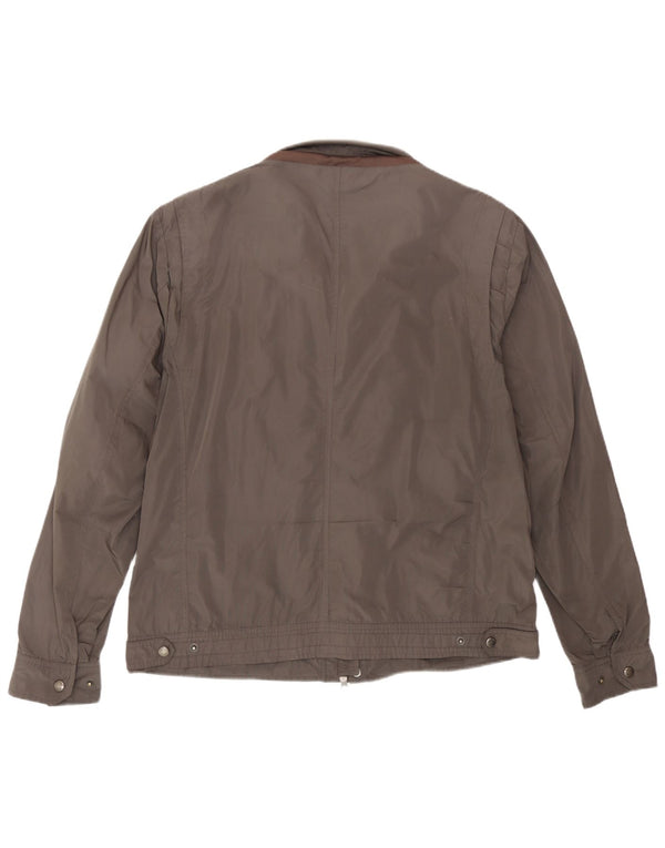 Geox Mens Bomber Jacket UK 46 3XL Grey Polyester