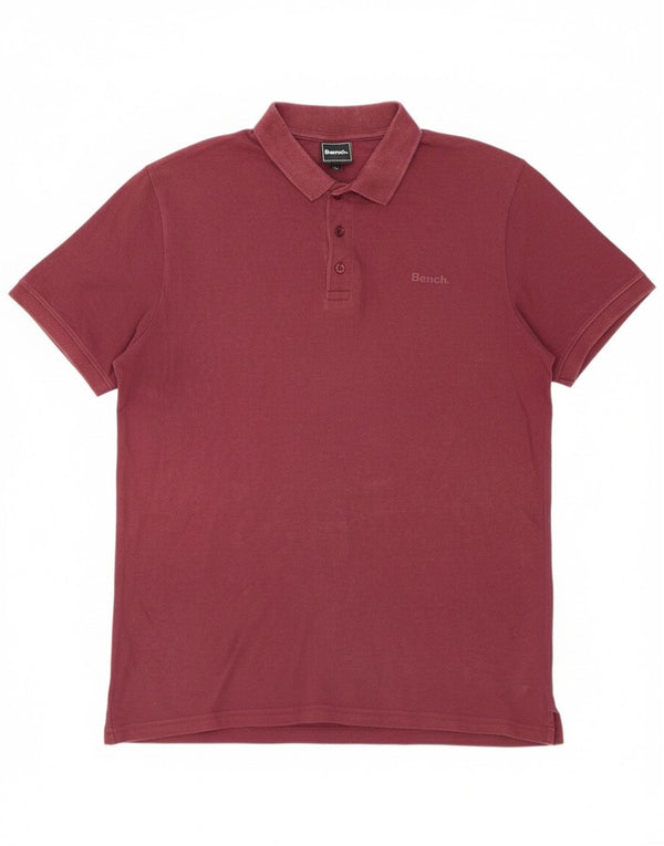 Polo da uomo Bench XL in cotone bordeaux