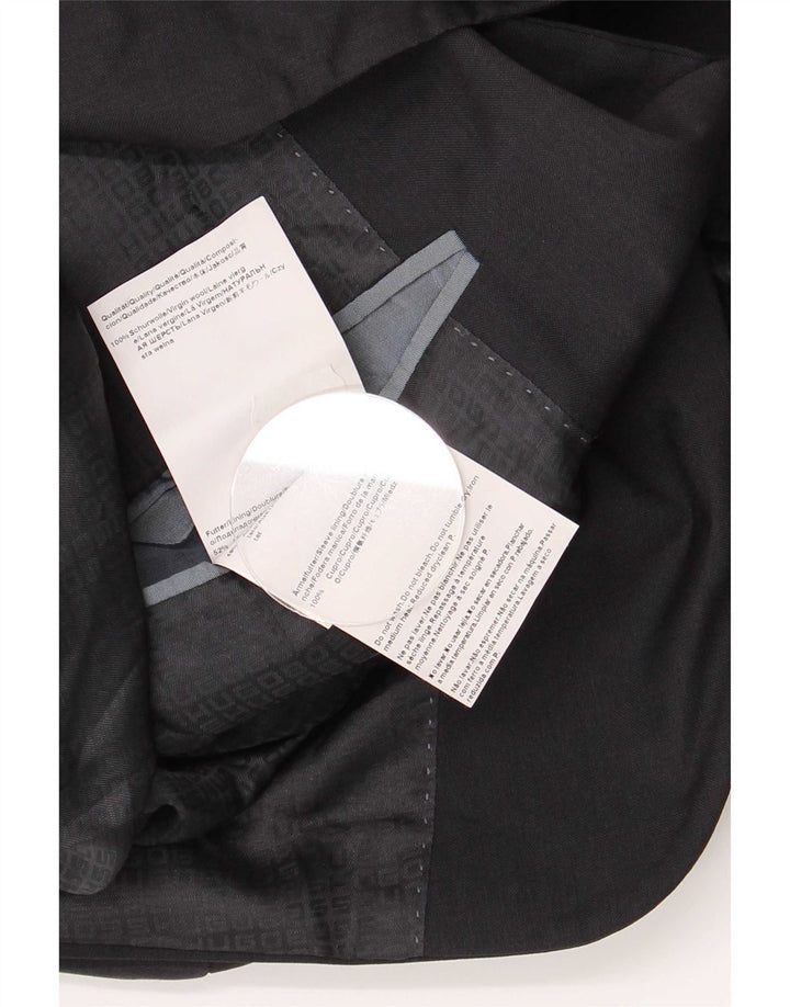 Giacca blazer da uomo a 2 bottoni Hugo Boss EU 48 media lana vergine blu navy