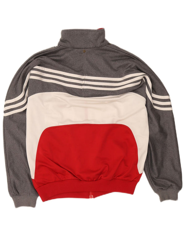 Adidas Veste de Survêtement Garçon 13-14 Ans Gris Colorblock Polyester