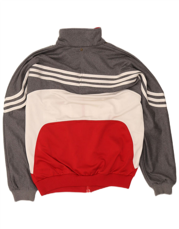 Adidas Veste de Survêtement Garçon 13-14 Ans Gris Colorblock Polyester