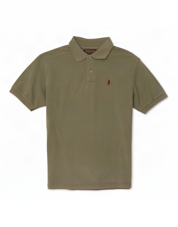 Marlboro Classics Poloshirt til mænd Medium Khaki Bomuld
