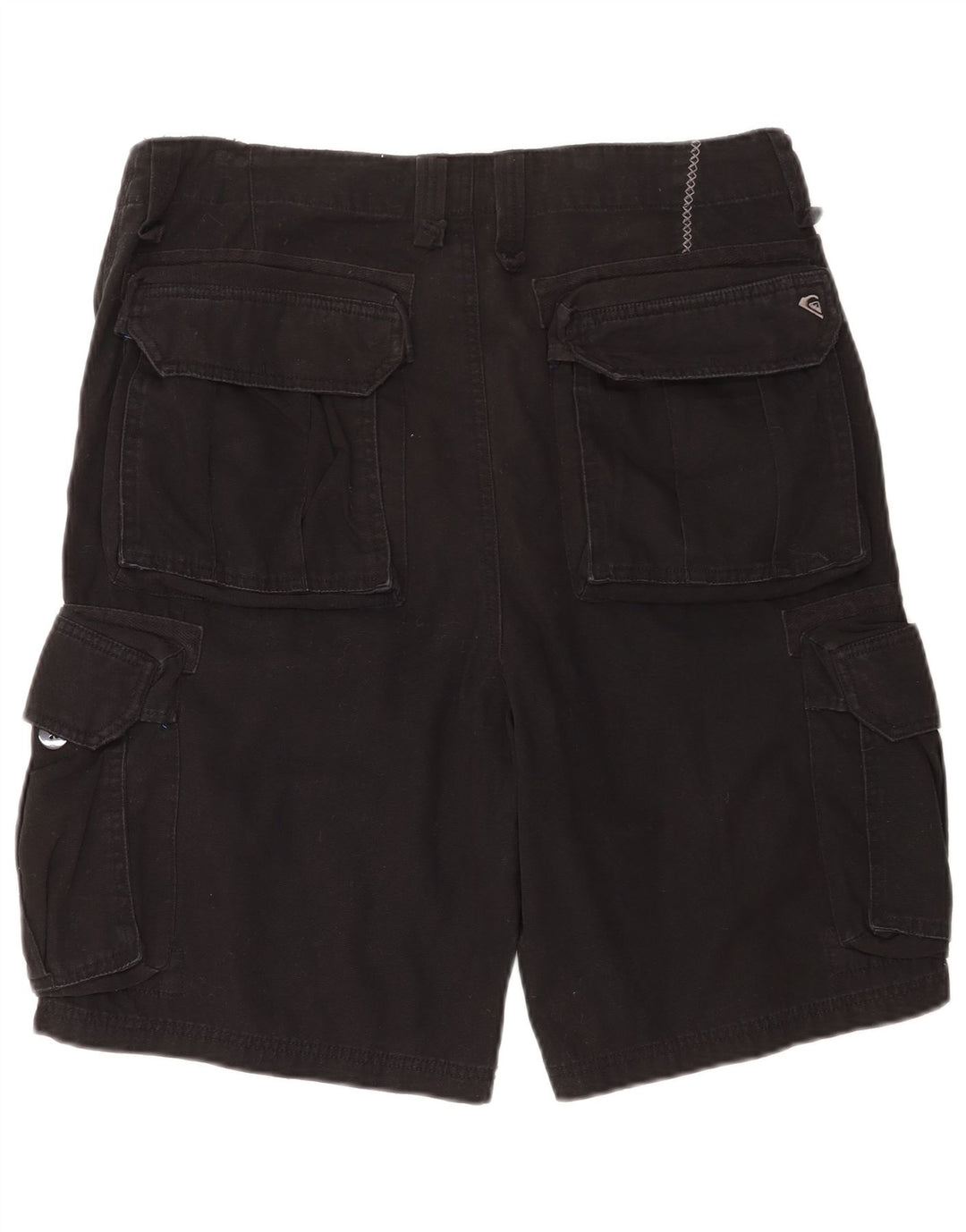 Quiksilver Mens Cargo Shorts W34 Large Black Cotton
