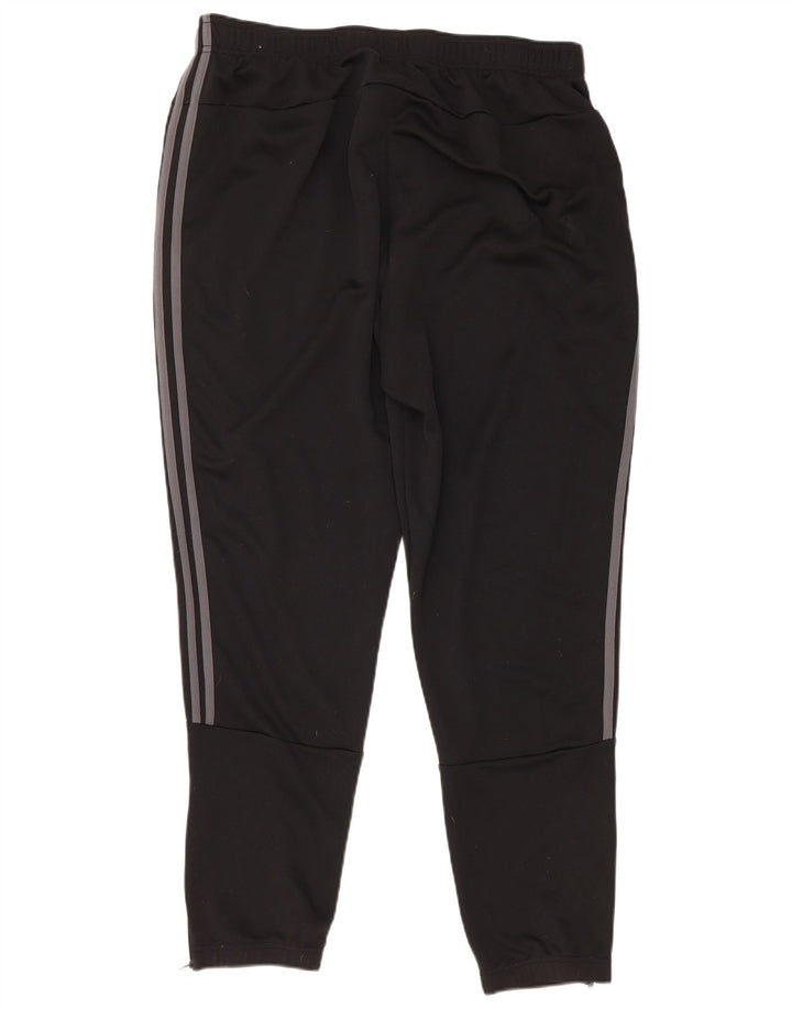 Adidas Mens Tracksuit Trousers Joggers 2XL Black Polyester