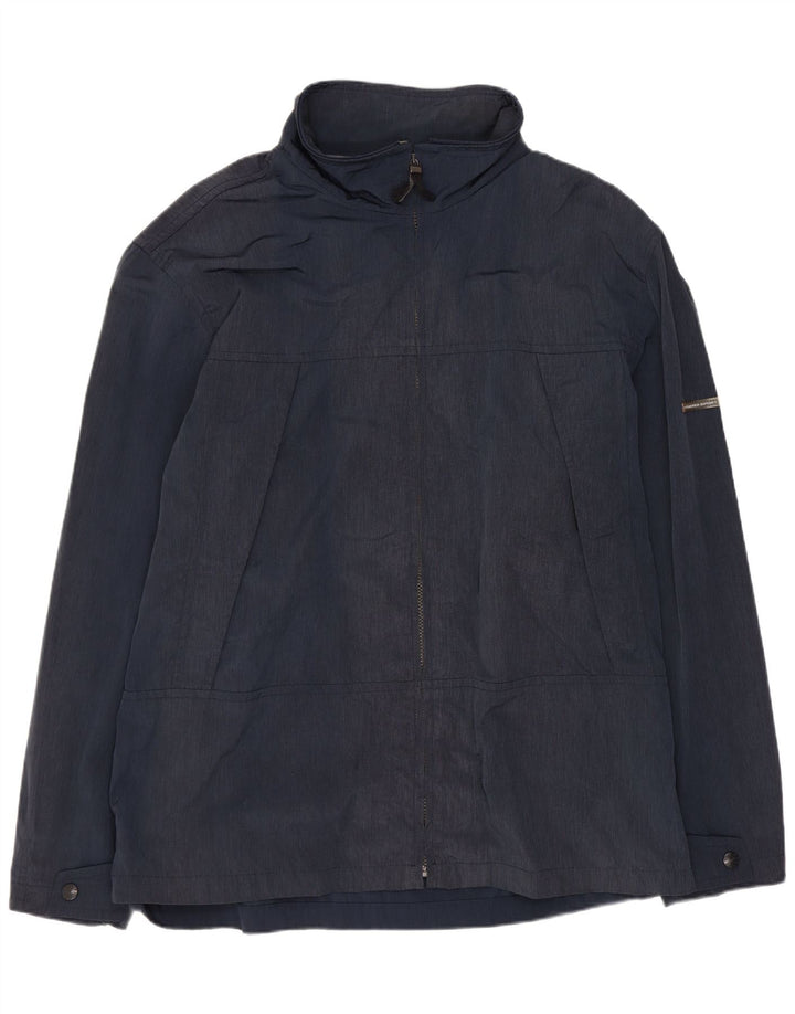 Giacca Antipioggia Uomo Trussardi IT 52 XL Blu Navy Poliammide