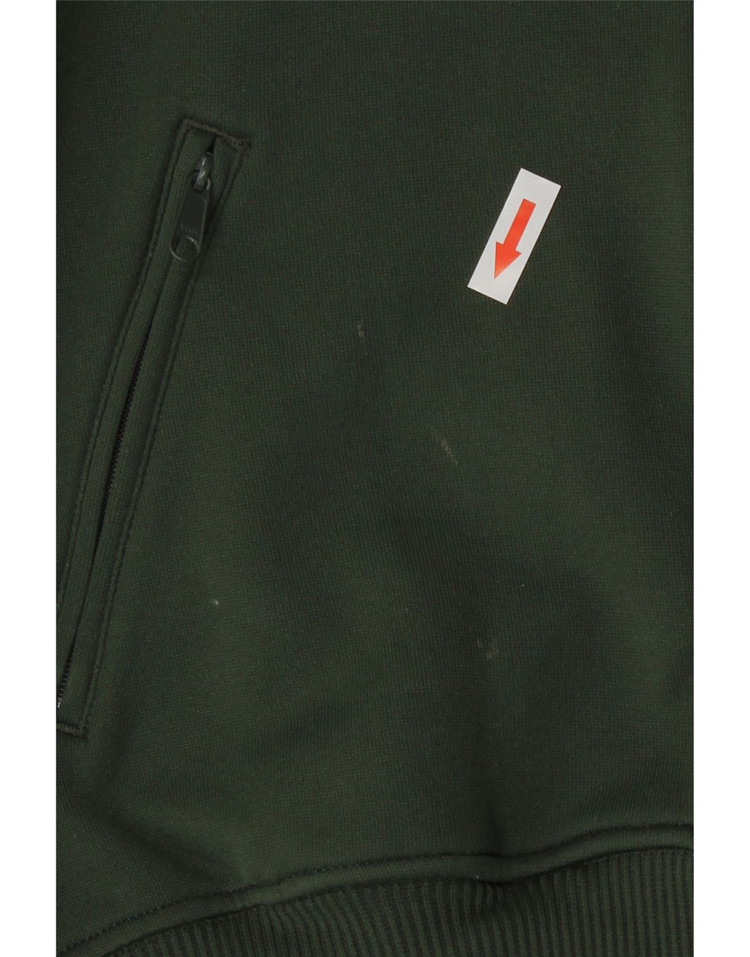 Adidas Womens Zip Hoodie Sweater UK 14 Medium Green Polyester