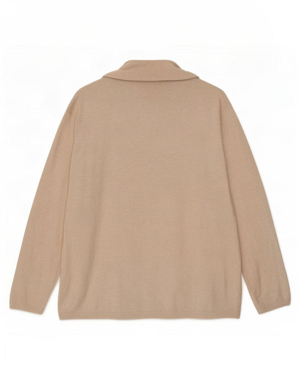 Maglione cardigan vestibilità regolare per ragazze Zara 9-10 anni classico in viscosa beige