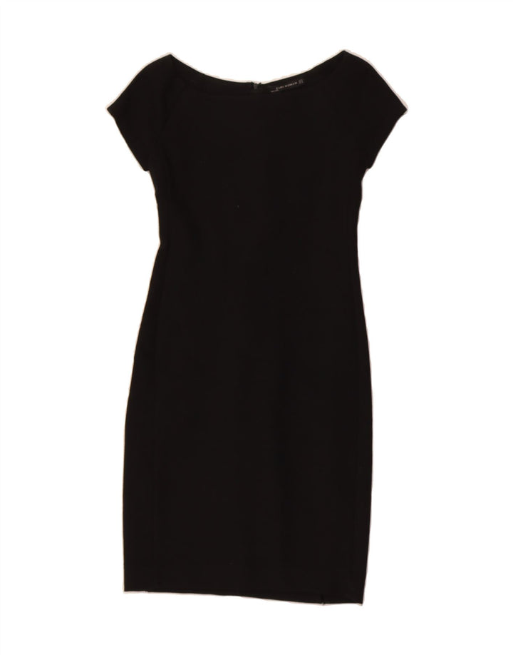 ZARA Womens Bodycon Dress UK 8 Small Black Vintage Zara and Second-Hand Zara from Messina Hembry 