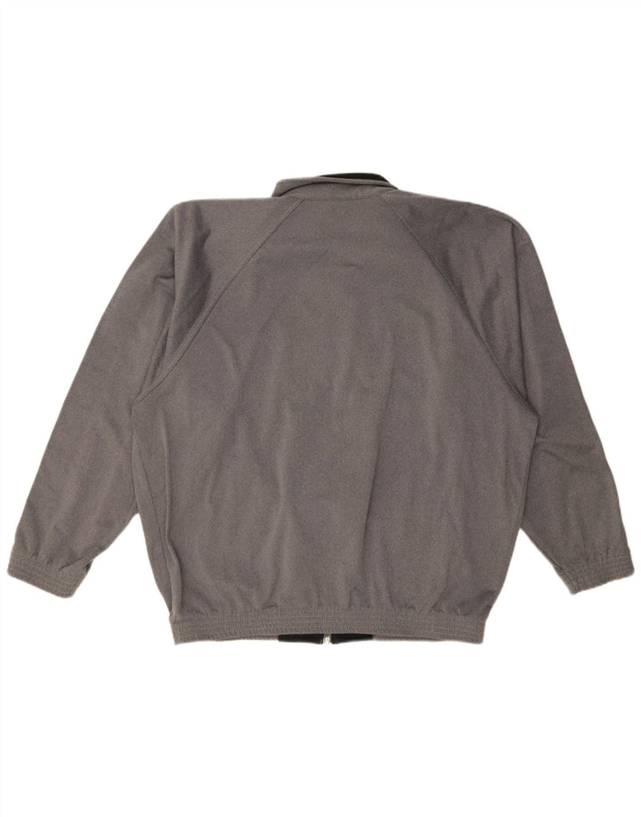 Champion Mens Graphic Tracksuit Top Jacket XL Grey Colourblock Polyester