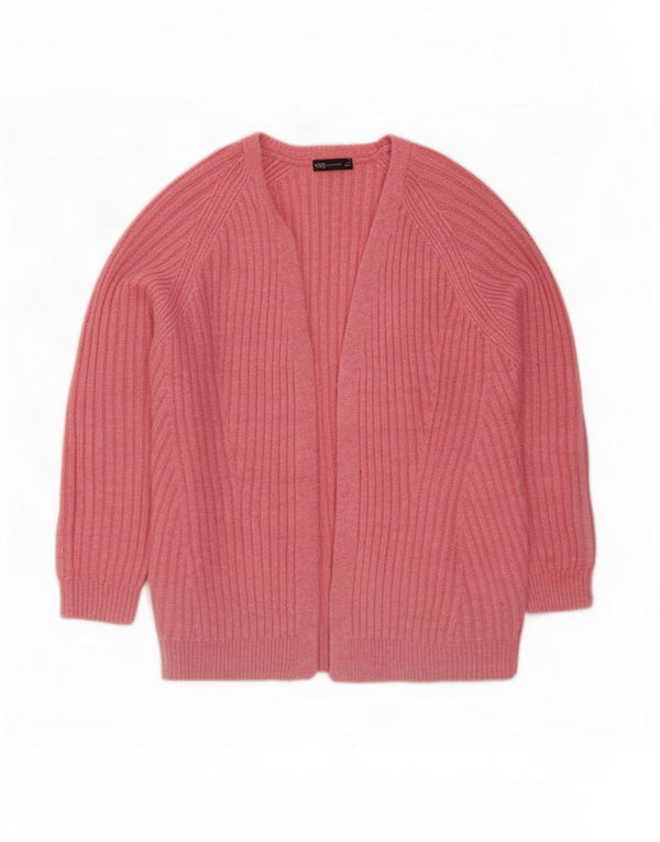 Marks & Spencer Pull cardigan surdimensionné pour femme UK 18 XL Acrylique rose
