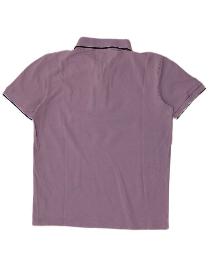 Kappa Mens Polo Shirt Large Purple Cotton