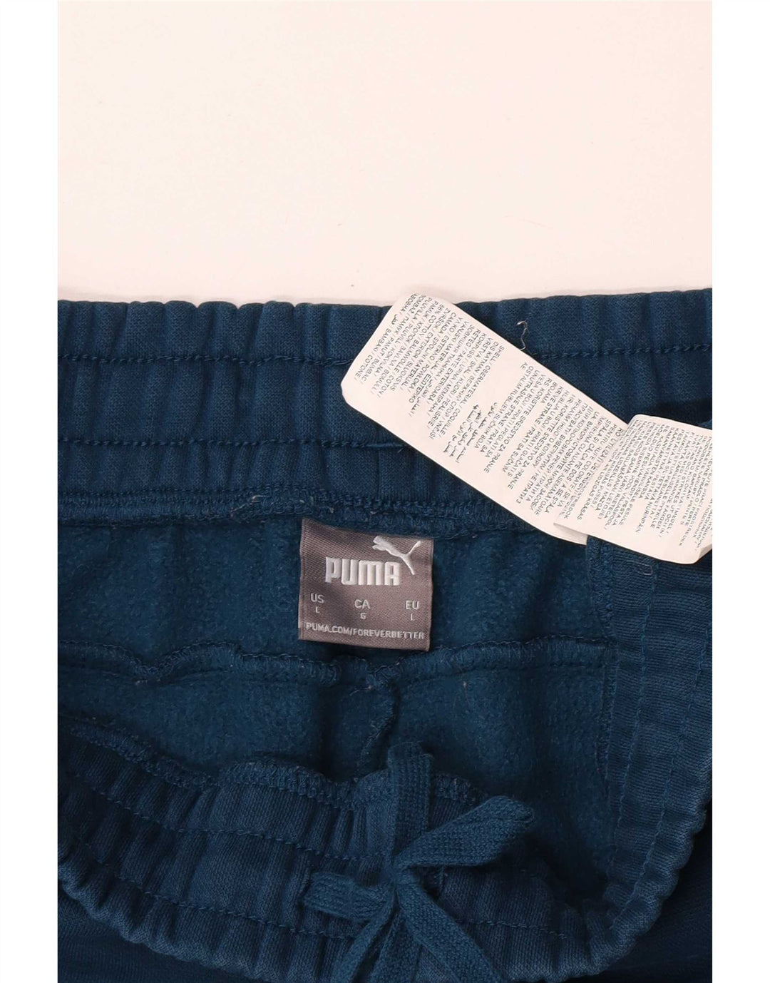 Puma Mens Tracksuit Trousers Joggers Large Blue Cotton