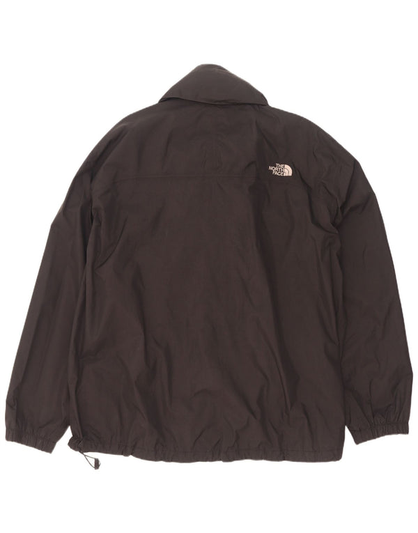The North Face Mens Hooded Rain Jacket UK 44 2XL Black Nylon