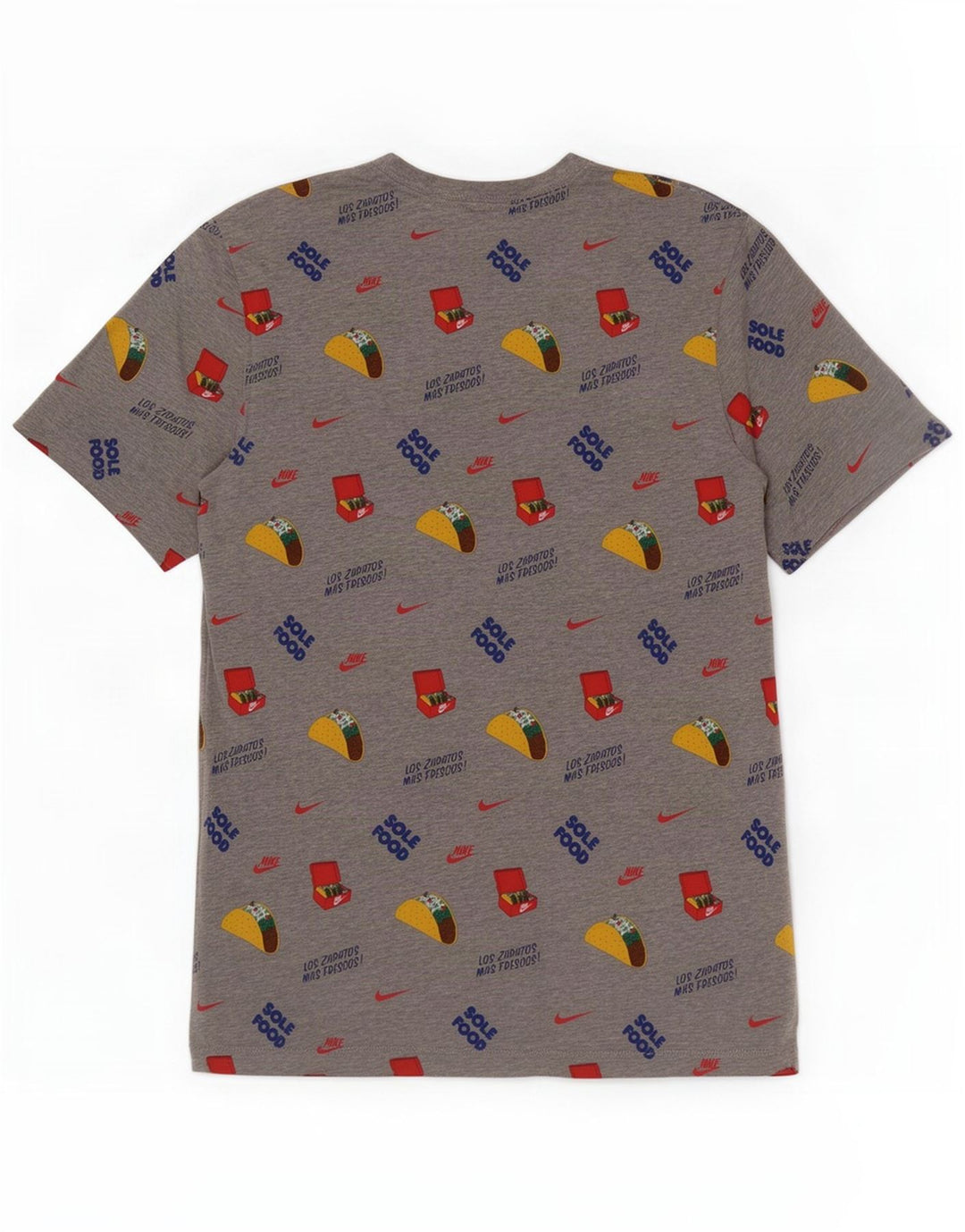 T-shirt grafica da uomo Nike Top in cotone grigio medio