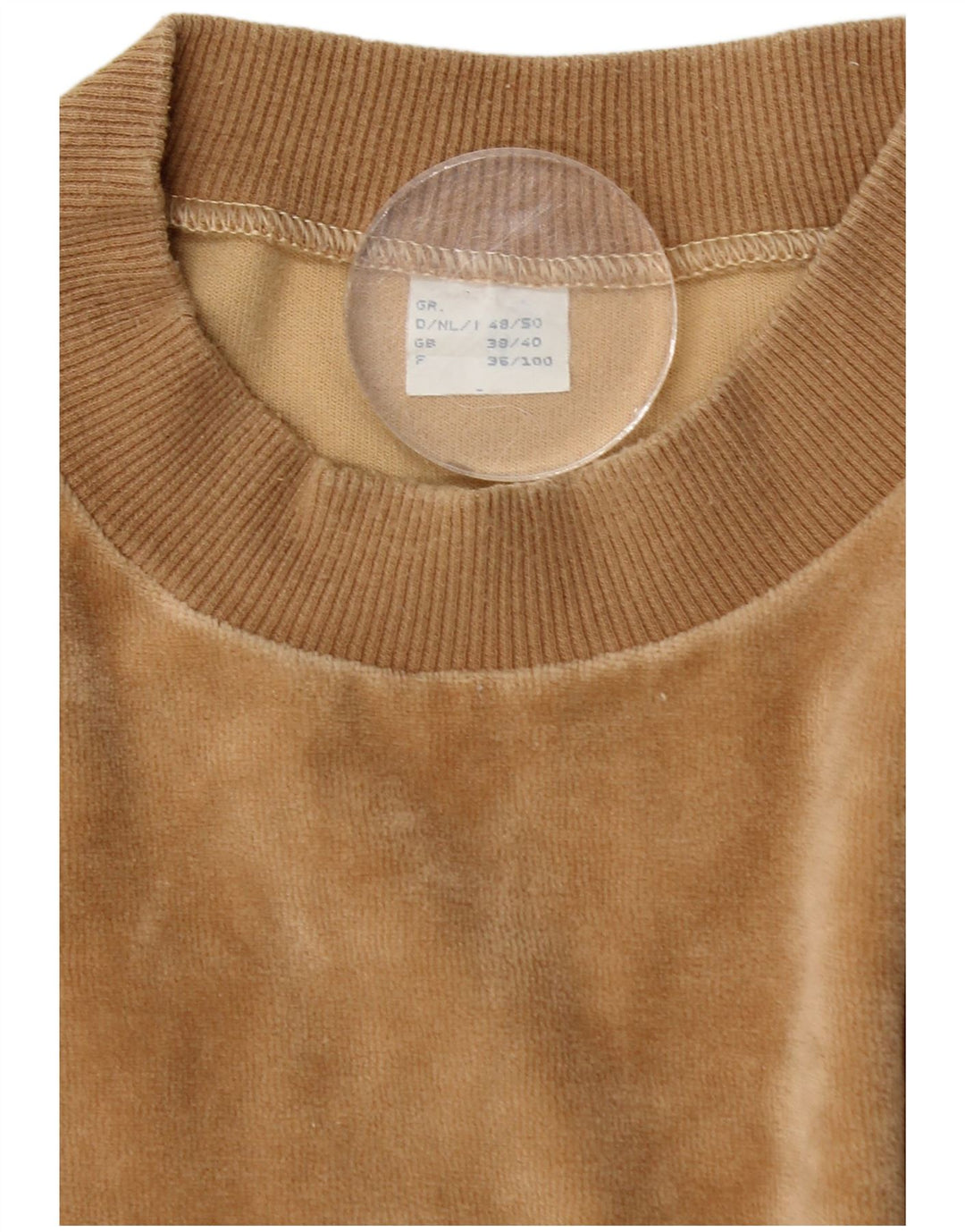 Felpa da uomo VINTAGE Maglione UK 38/40 Cotone beige medio