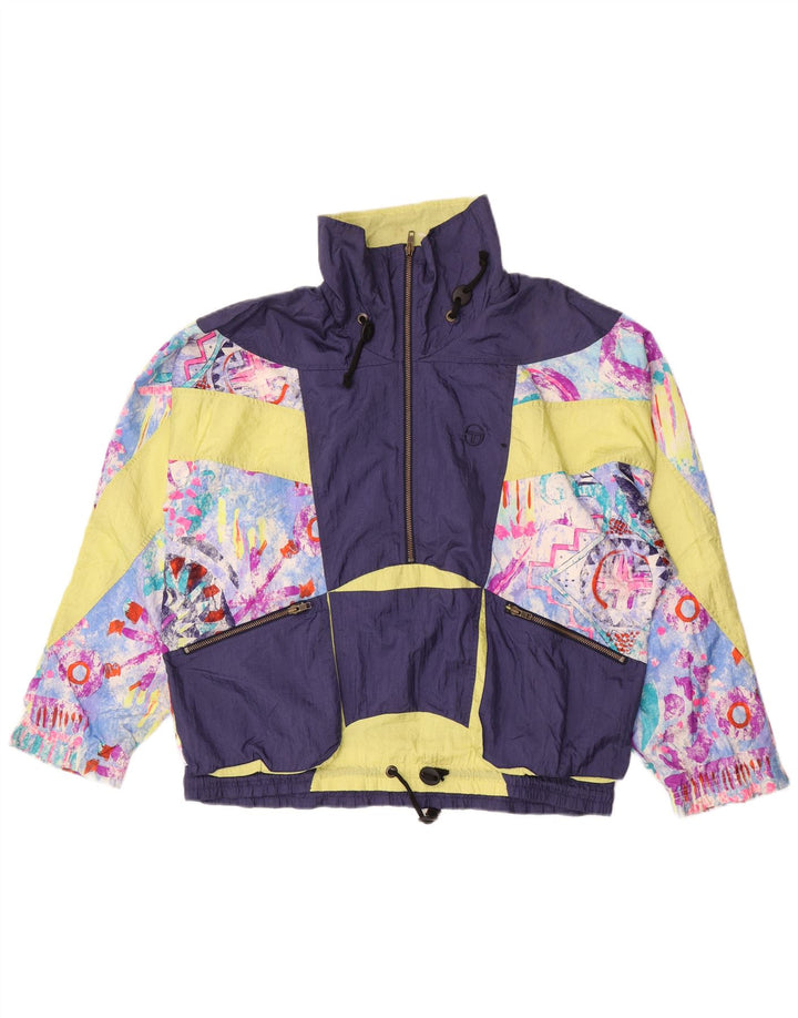 Sergio Tacchini Womens Oversized Tracksuit Top Jacket IT 46 Large Purple