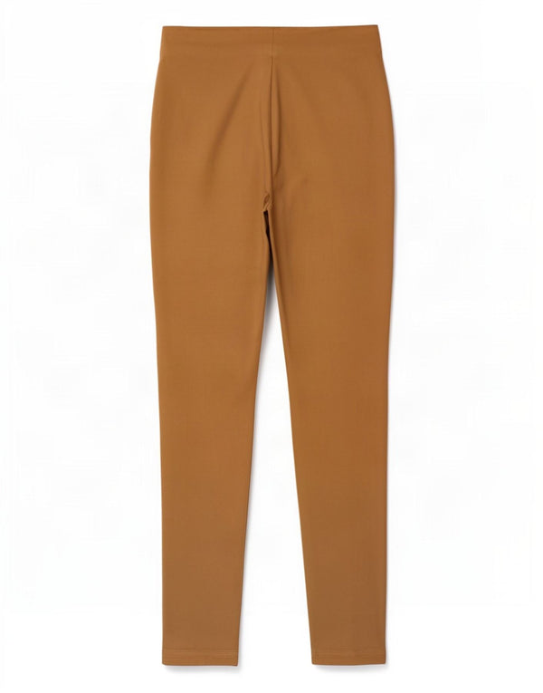 Zara Γυναικείο Skinny Casual Παντελόνι XS W24 L26 Beige Viscose