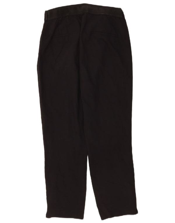 Pantaloni chino drepți pentru femei Zara XL W32 L26 bumbac negru