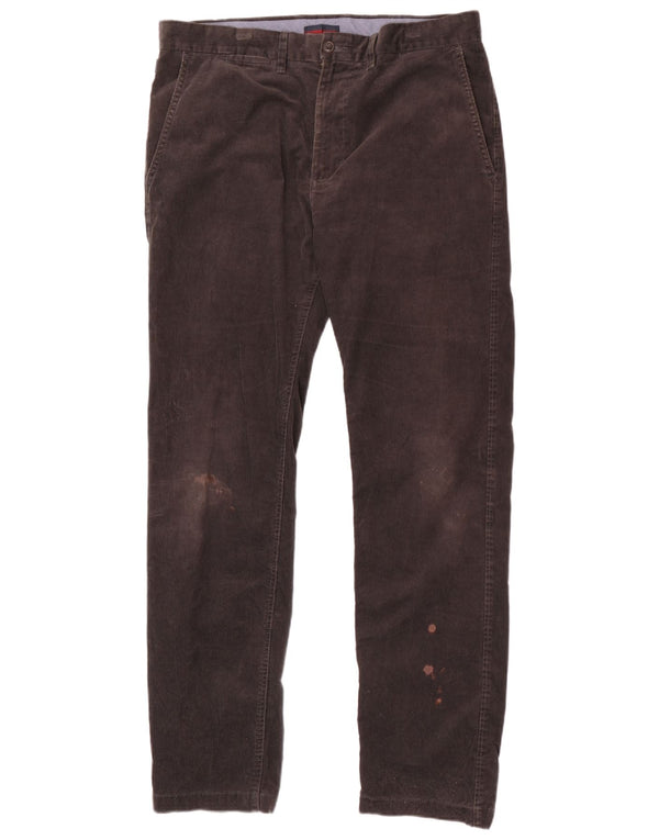 Męskie spodnie sztruksowe Marks & Spencer Blue Harbor Straight W36 L33 Szare