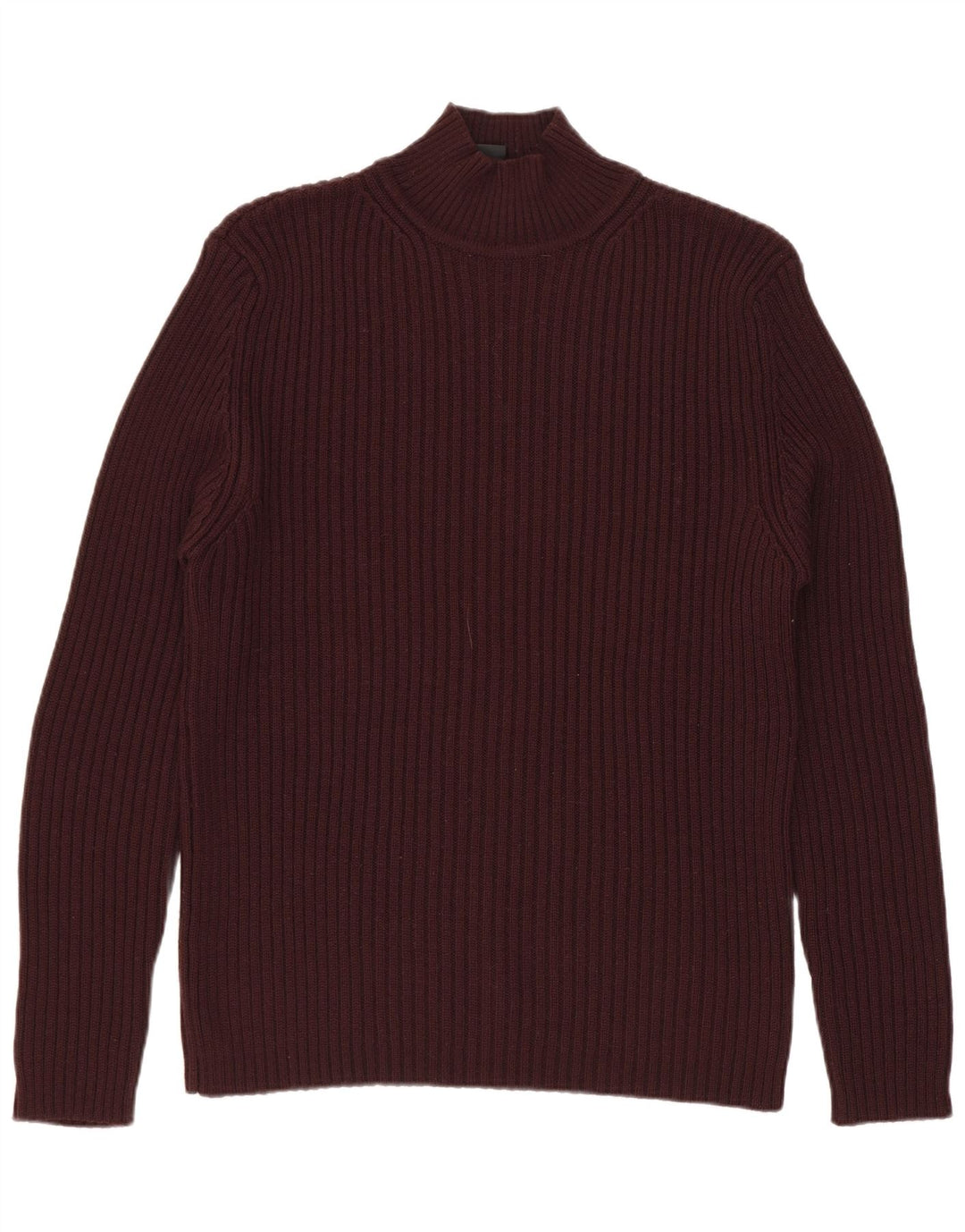 Marlboro Classics Herre Turtle Neck Jumper Sweater Medium Burgundy